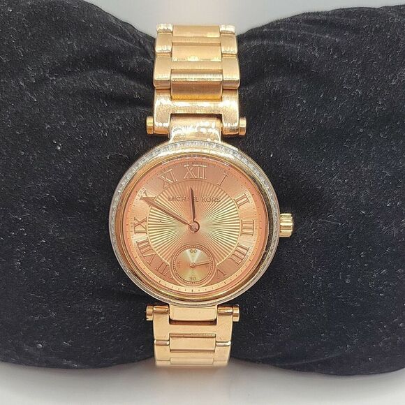 Michael Kors Skylar MK5971 Women's Stainless Steel Analog Dial Watch AM339 - Picture 2 of 11